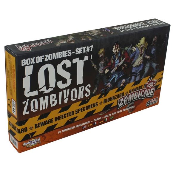 Zombicide: Box of Zombies - Set #7: Lost Zombivors - ¡Añade un giro emocionante a tus aventuras de Rue Morgue! Juego de estrategia cooperativa, edades 14 +, 1-6 jugadores, 1 hora